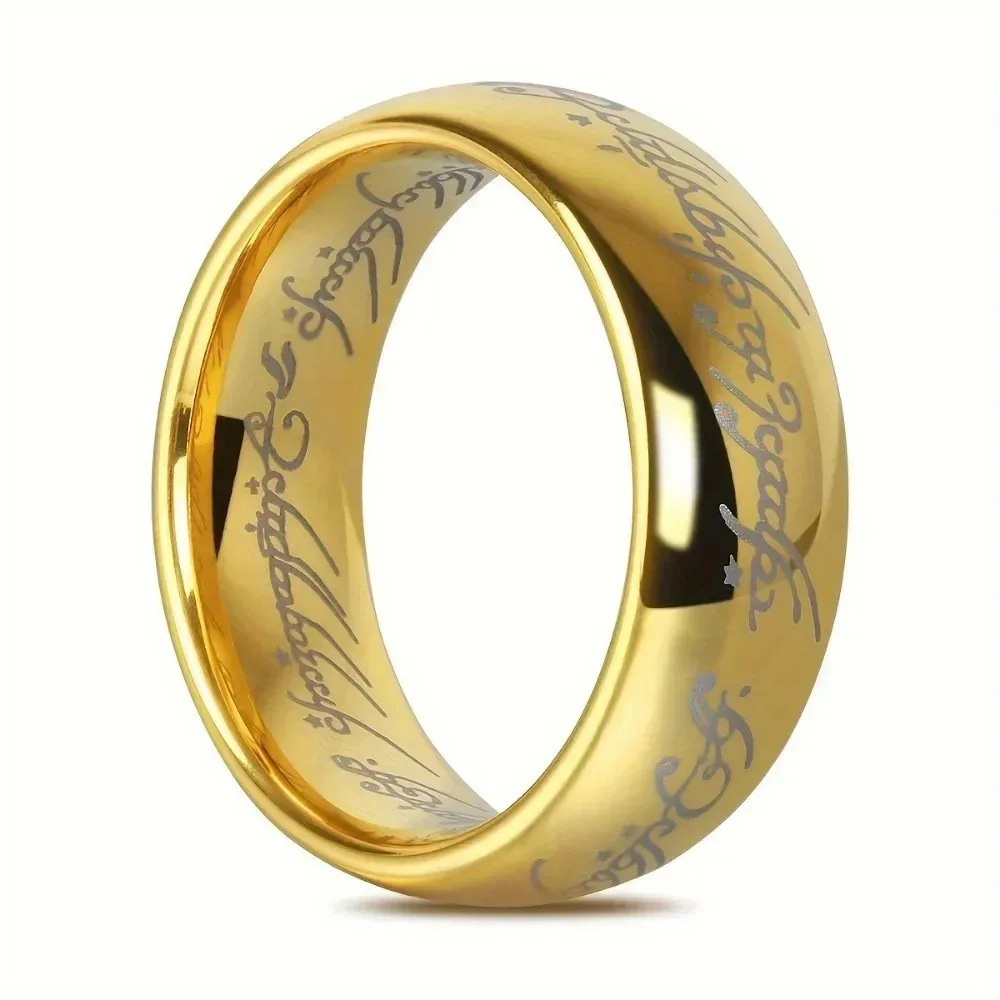 Language Stainless Steel Rings for Unisex Fashion Accessories Jewelry image 2