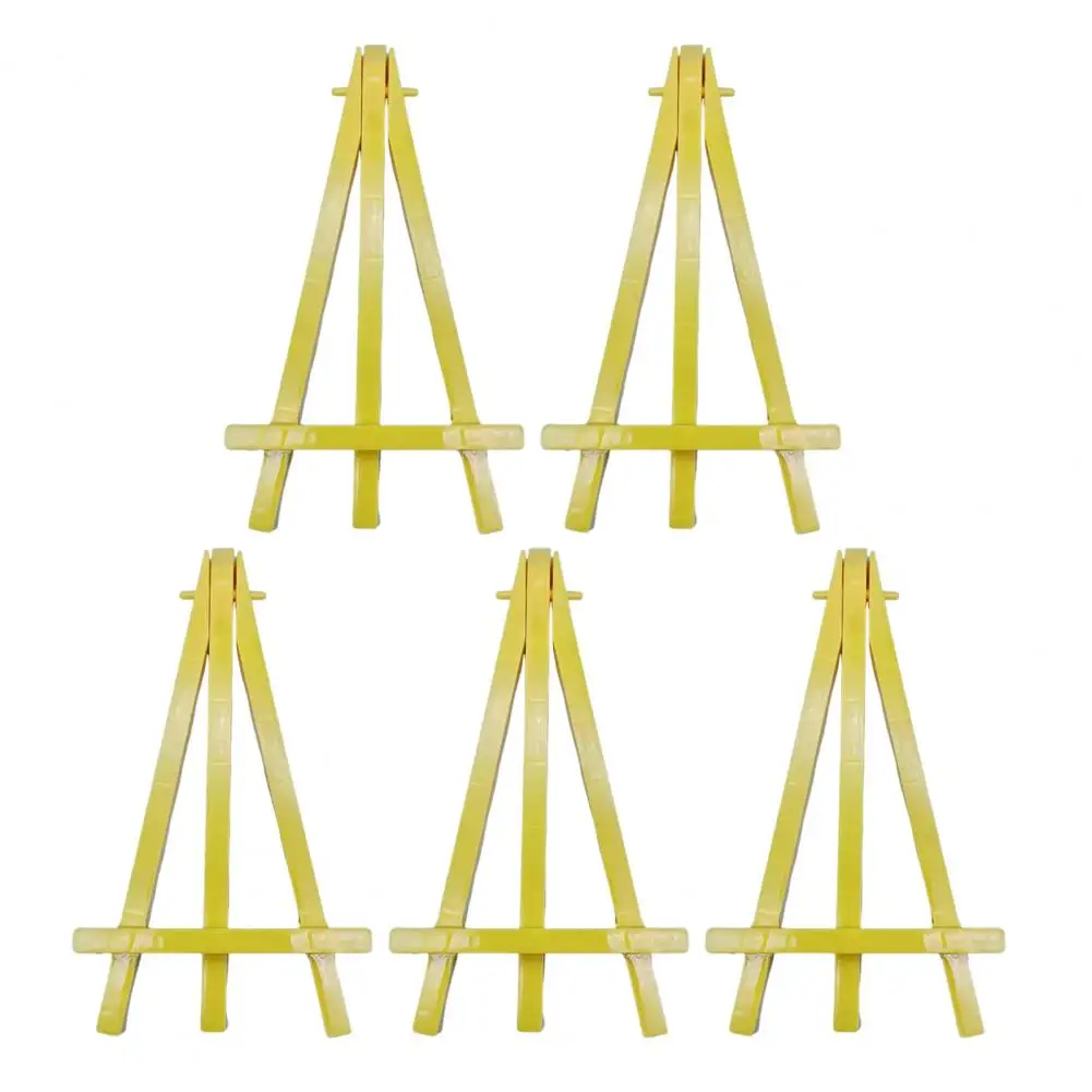 Mini Triangular Easel Set of 5 Plastic Sketching Easels for Kids Art Display Holder Stand Artist Easels