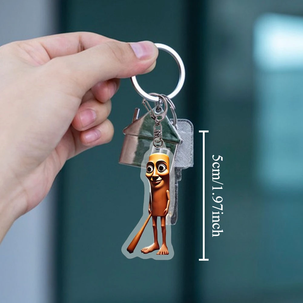 Ultimate Brainrot Meme Keychains – Funny Animal Charms, Gen Z Acrylic Keyrings for Teens, Short-video Trending Gifts