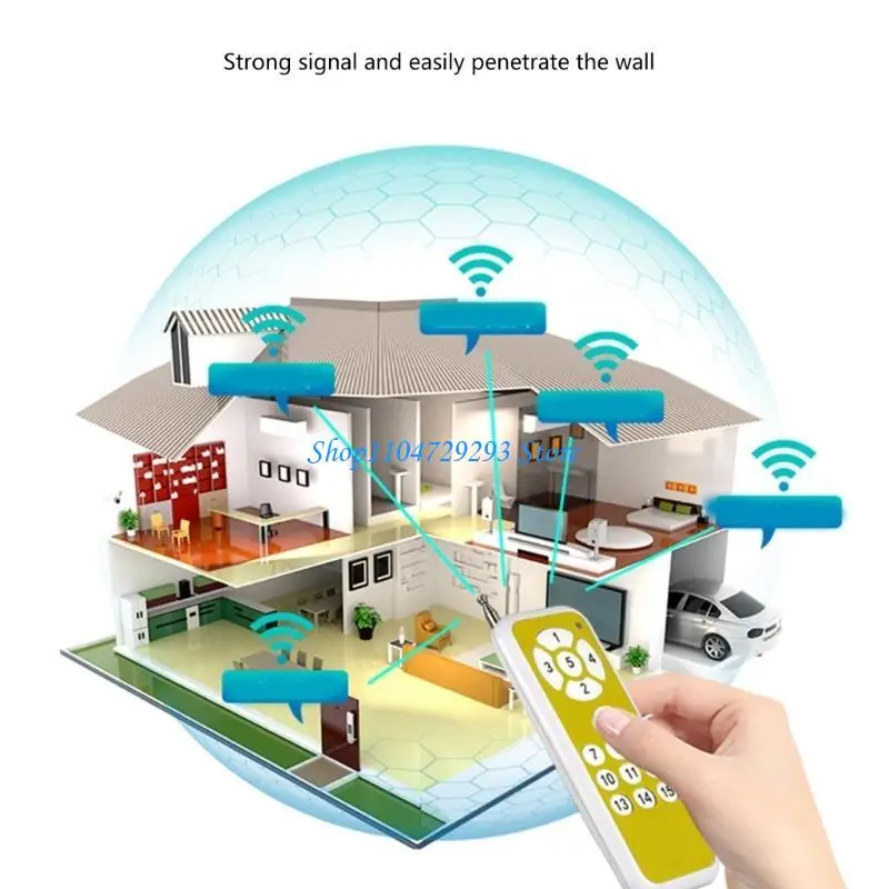 

Y2GD Convenient Remote for Various Devices Quick Use Battery Powered Remote Control 433/315MHz