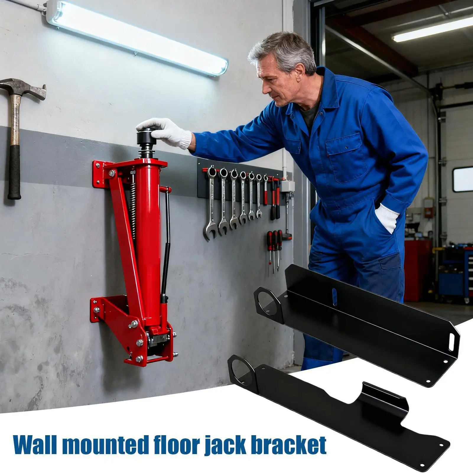 Jack Stand Wall Mount Heavy Duty Metal Garage Tool Organizer Brackets Jack Stands Tower Garage Tool For Shop Home Workshop
