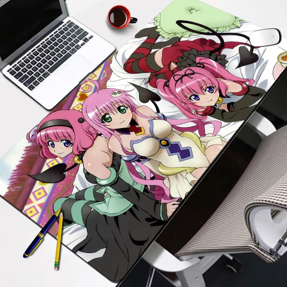 Rubber Mouse Pad _To_Love-Ru_ High-Definition Printed Keyboard Desk Mat _Kawai_ Cute Girl Non-Slip Desk Mat _Xxl_ Student Writing Board