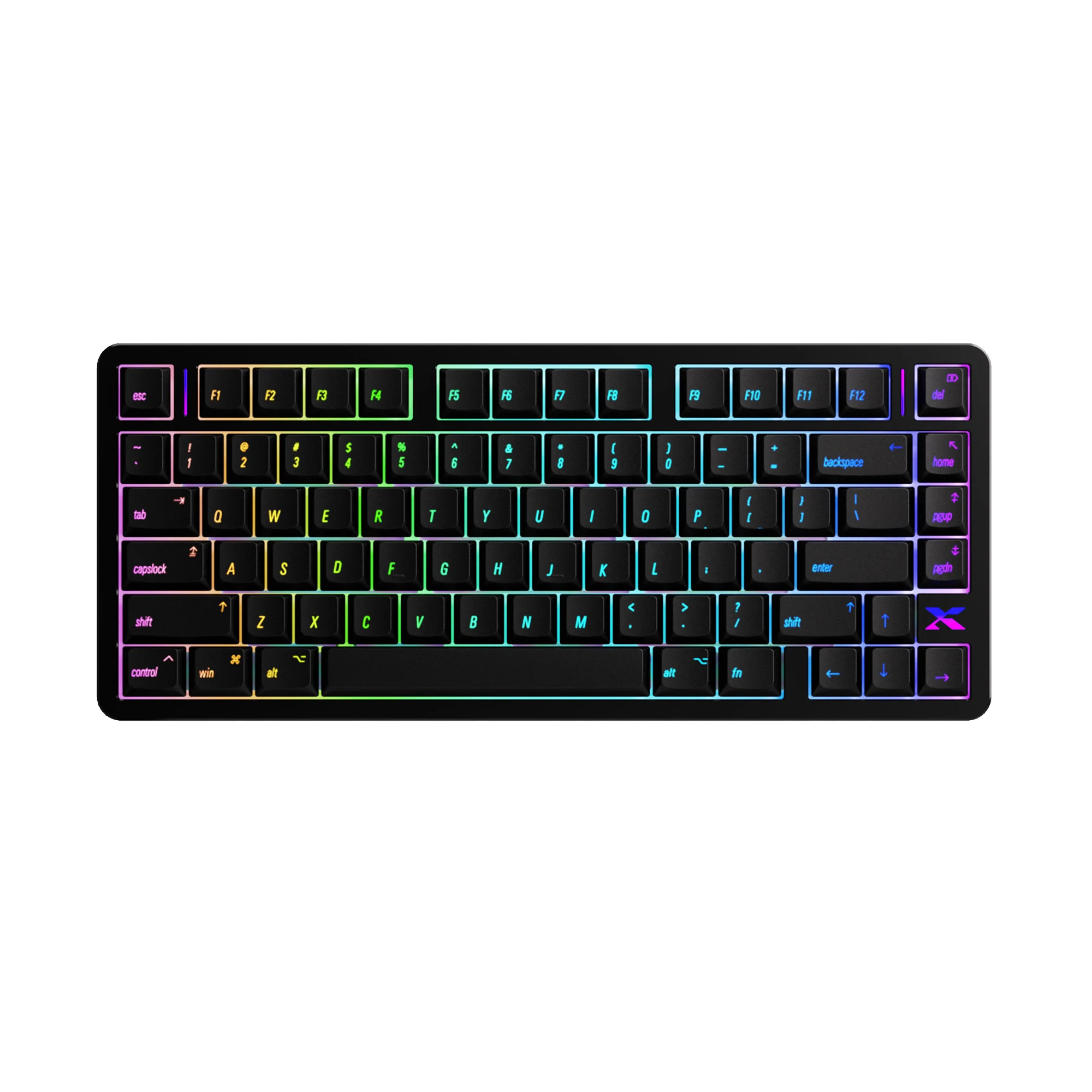 XVX L75 Air Low-Profile Wireless RGB Mechanical Keyboard Tri-Mode Gasket Mounted Full Aluminum Ultra-Slim Shine Through Keyboard