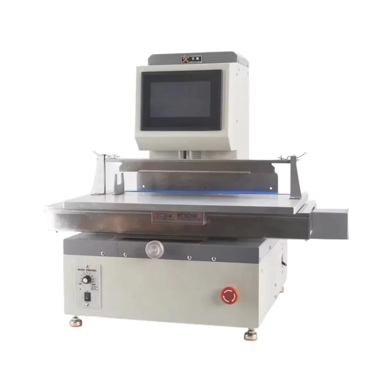NC500 Heavy Duty CNC Paper Hole Punching Machine 50mm Drilling Capacity 7 Inch Touch Screen Control for Printing and Packaging