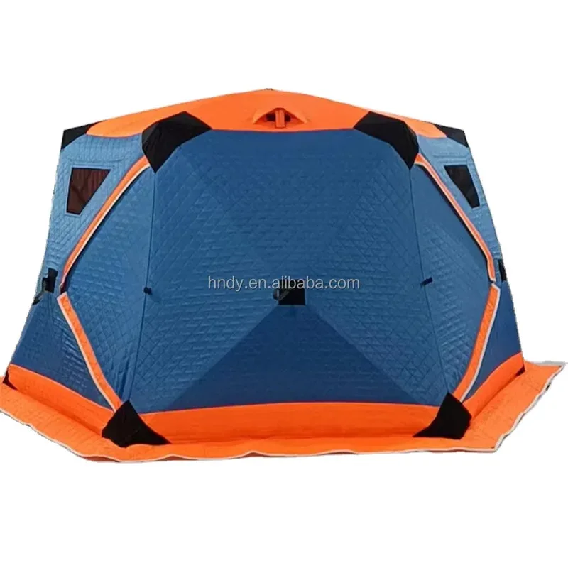 

Factory Hot Selling Hexagonal Portle Ice Fishing Shelter Thermal with Insulated Layer Outdoor Tent