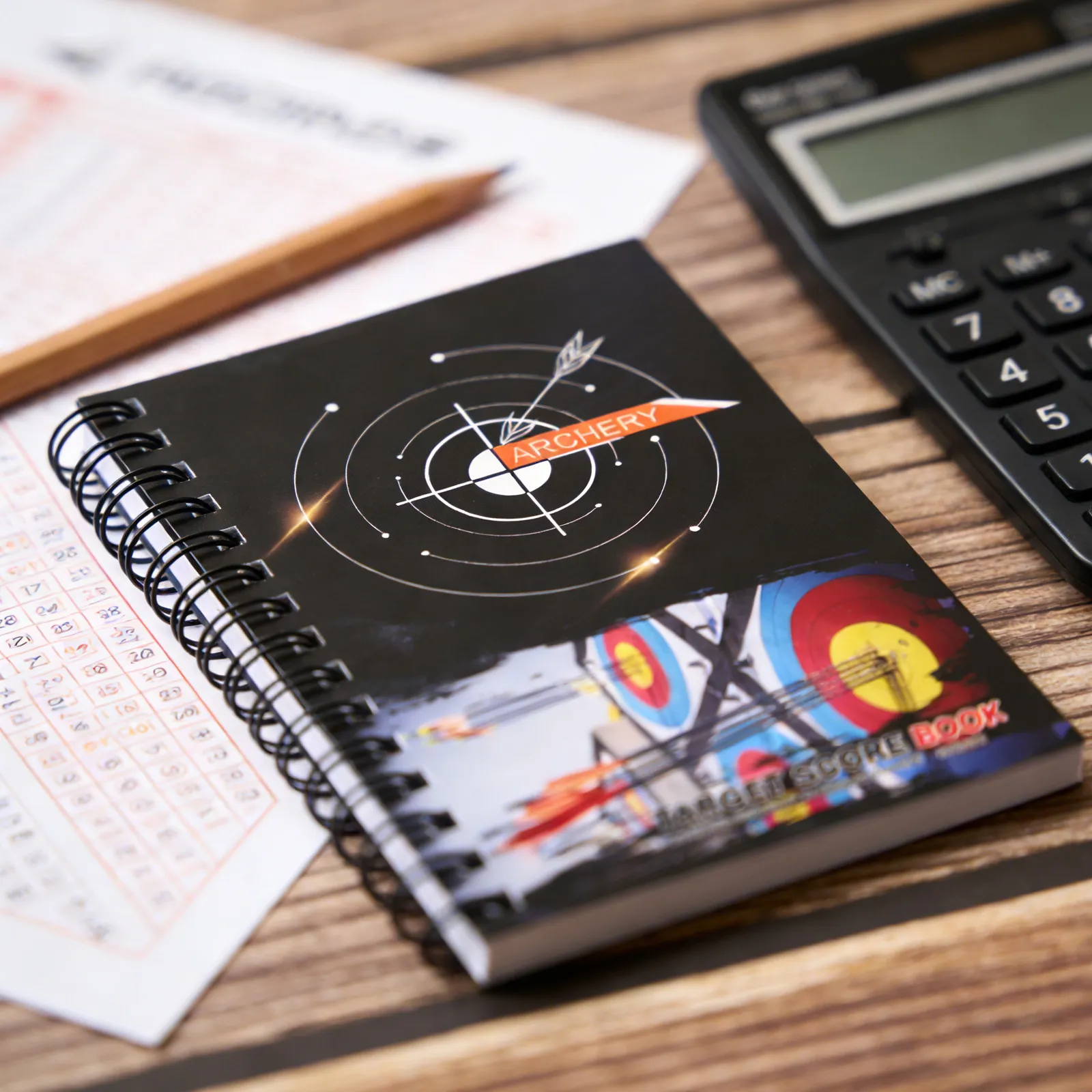 Archery Score Book Spiral Bound Compact Target Practice Journal Competition Scorecards Portable Compound Bow Tournament Score