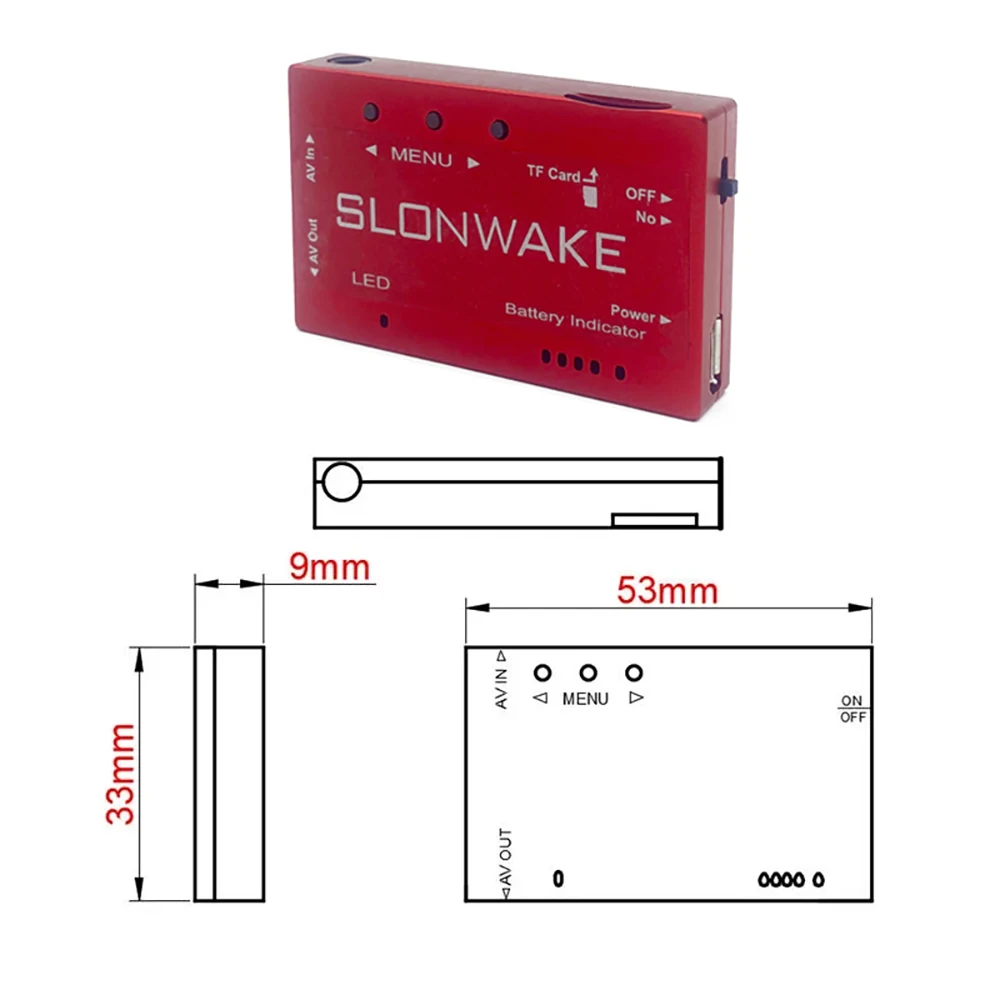 EWRF HMDVR registratore AV 640*480 Mini modulo DVR supporto 32G TF per occhiali FPV Monitor ricevitore fotocamera Drone