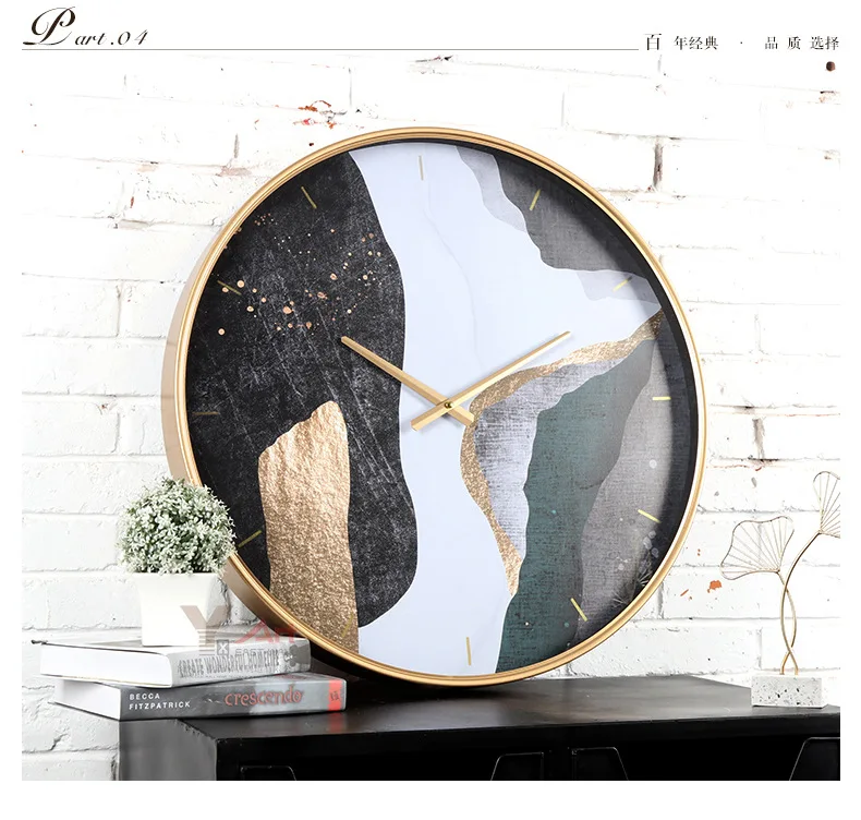 

Nordic Metal Wall Clock Fashion Creative Quartz Wall Watch Silent Wall Clock Home Decor Living Room Decoration Wall Clock K311