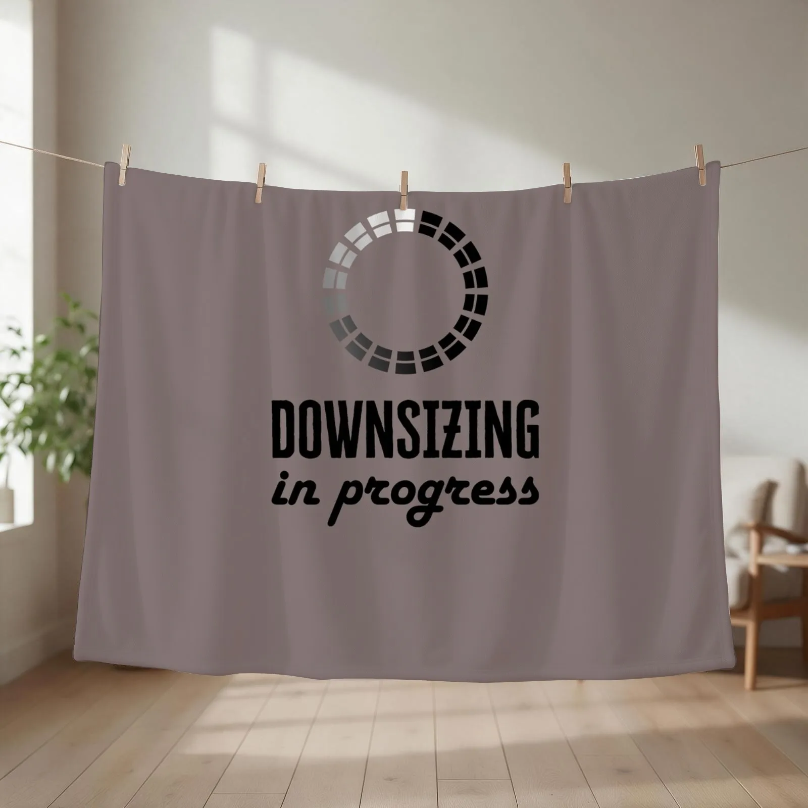 Weight Loss, Bariatric Surgery, Downsizing In Progress Gift Throw Blanket Quilt valentine gift ideas Retros Hairy Blankets