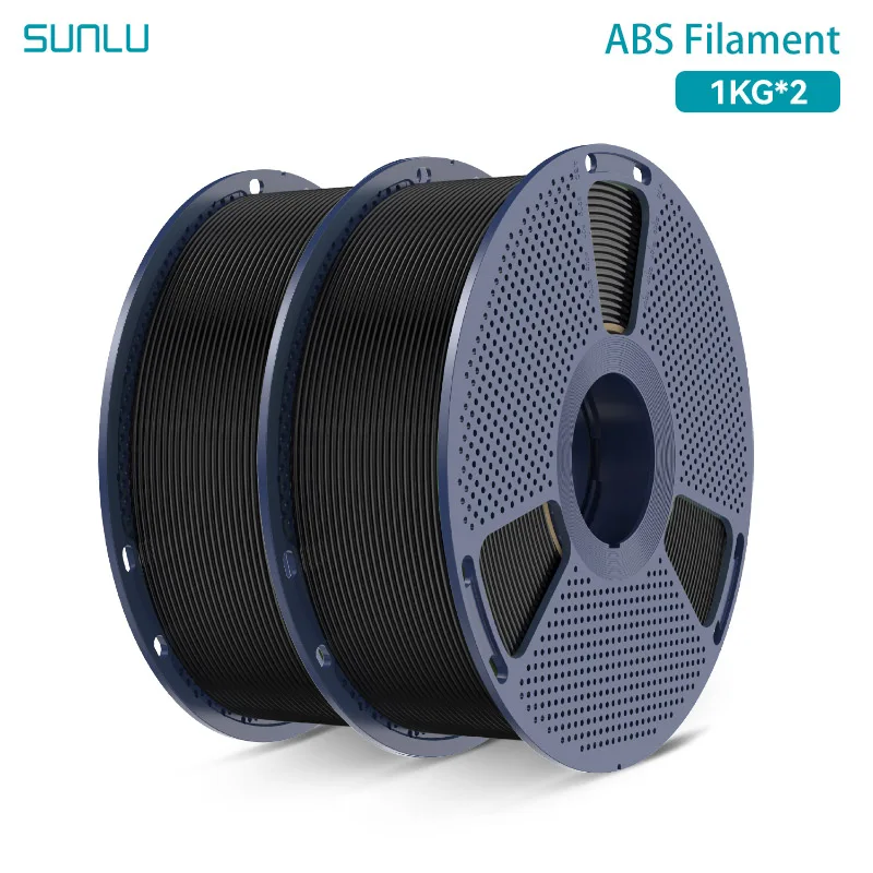 SUNLU ABS Filament 1KG/2KG/3KG/5KG/10KG 3D-Filament 1KG/Rolle 1,75mm Schwarz Weiß Grau für 3D-Druck aus Deutschland