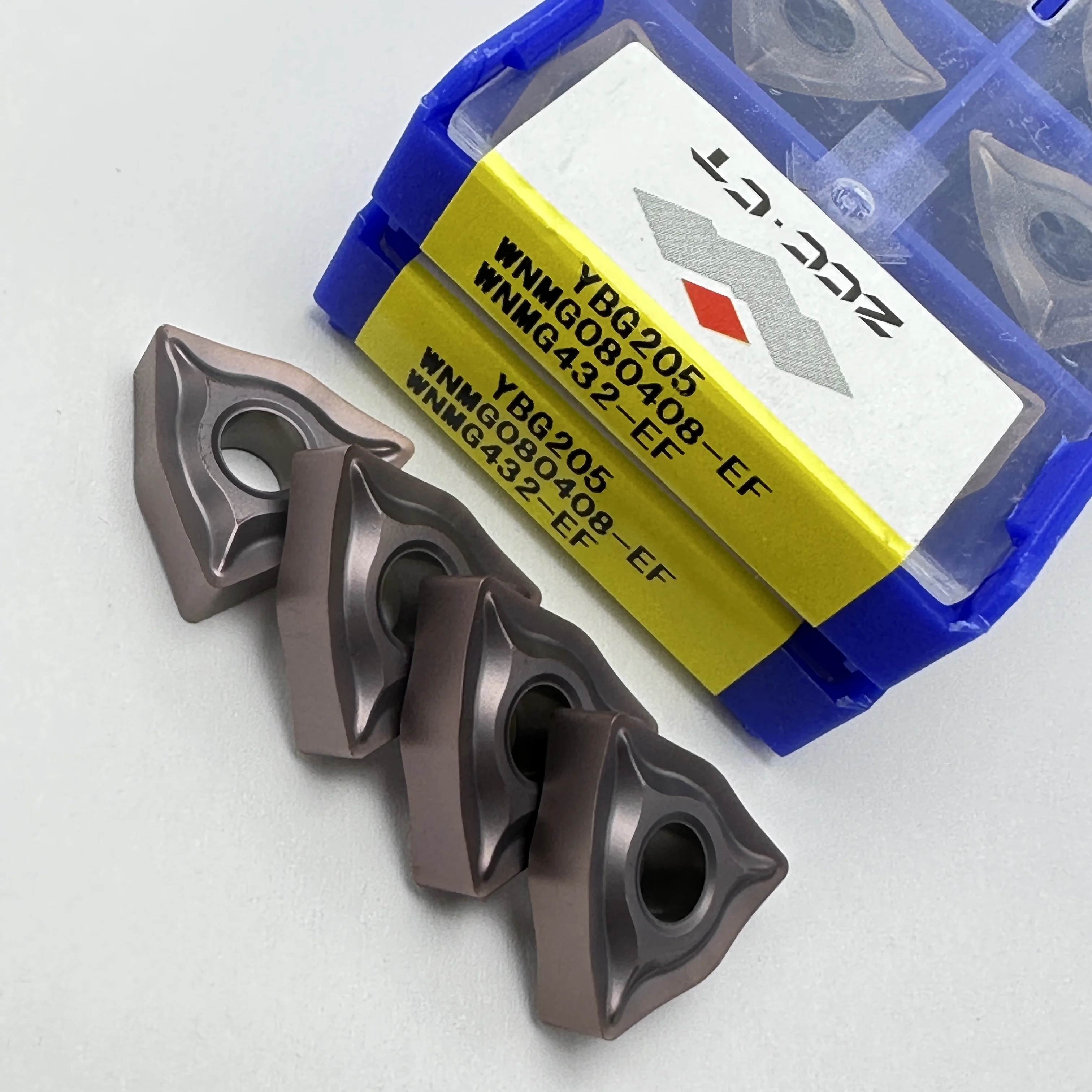 ZCC.CT Original Carbide Insert WNMG080404-EF WNMG080408-EF YBG205 Turning Tools High Quality Turning Steel Parts Processing