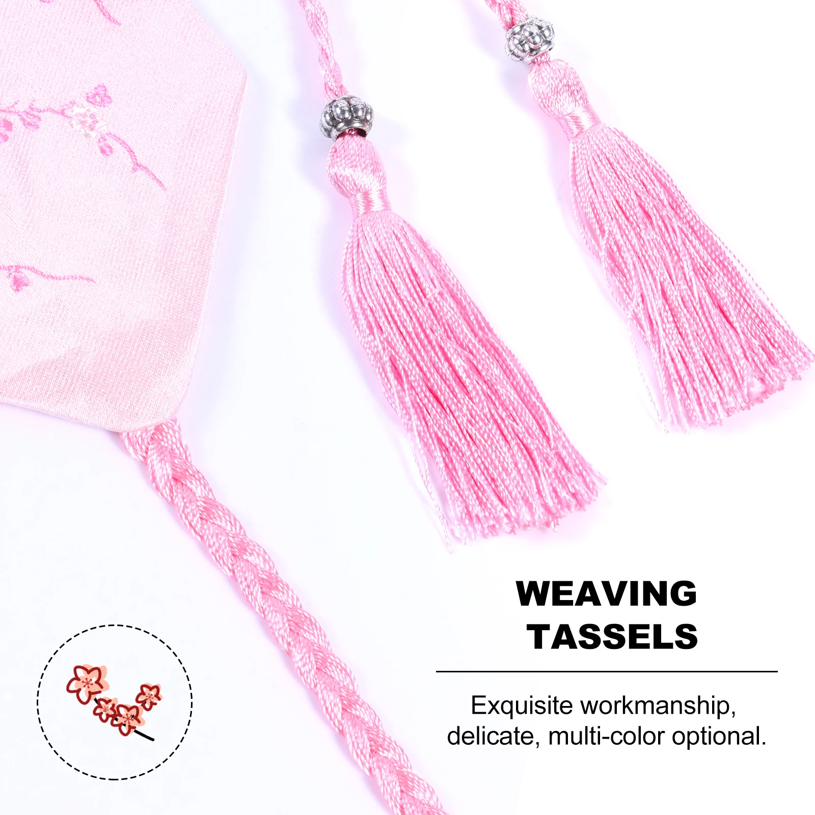 

1pc Elegant Kimono Girdle Ethnic Style Waistband Tassel Rope Strap Women Belt Shaping Thin Fabric Costume Daily Wear