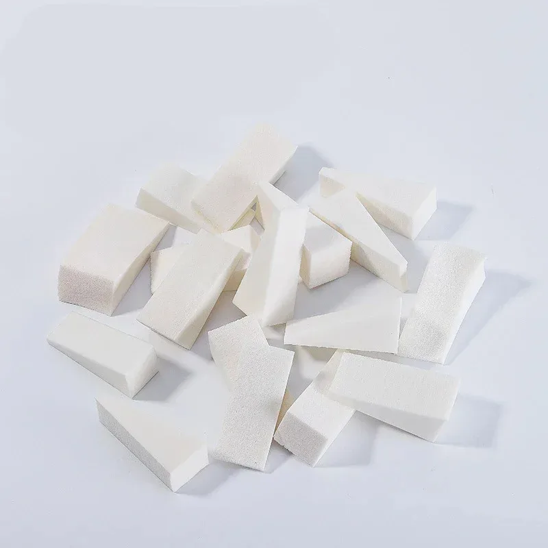 1/12/24/48/96 piezas Esponja de maquillaje suave triangular para base, corrector, crema y polvo, herramienta cosmética para difuminar