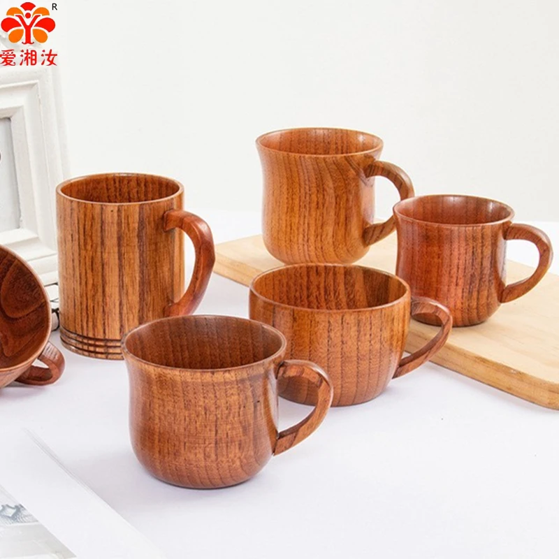 

Solid Wooden Coffee Cups, Insulated Espresso Cup, Tea Cup Set, Beer Barrel Drinkware, Japanese Jujube Wood Bowl, Sake Glasses