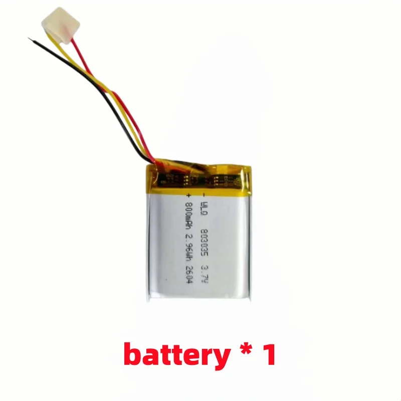 Low self consumption technology, 803035 battery 3.7v 800mAh standby lasting, always ready to serve you.