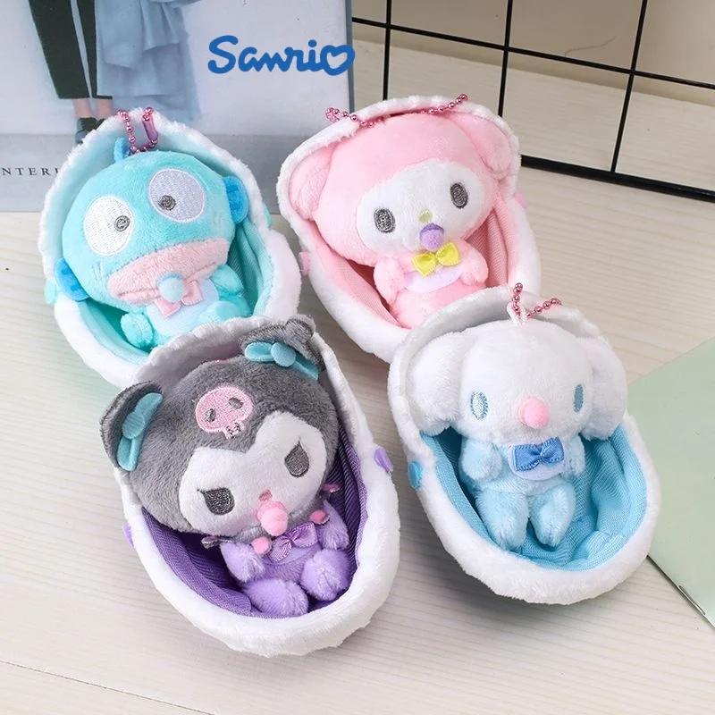 Sanrio Hello Kitty Cradle Pacifier Hello Kitty Hangyodon Mymelody Kuromi Cinnamoroll Pochacco Lovely Toy Cartoon Anime Gift Girl