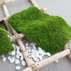 Artificial Grass Mat Green Simulation Moss Carpet Flower Shop Bonsai Landscape Decorations DIY Outdoor Garden Fake Rock Turf
