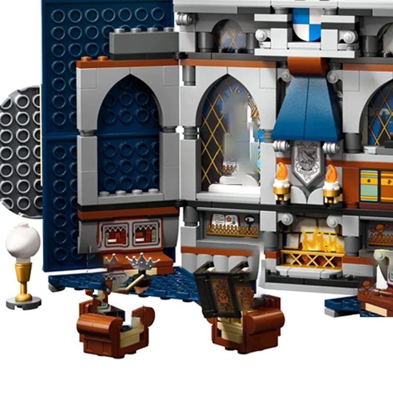 บล็อกตัวต่อโรงเรียนเวทมนตร์ รุ่นเรเวนคลอ ของสะสม ของเล่นตัวต่อสำหรับเด็ก ของขวัญวันหยุด