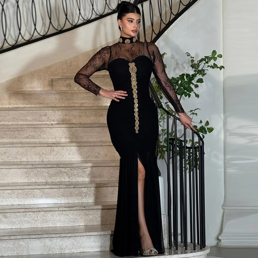 

Customized Luxury Women Evening Dresses Mermaid Sexy Party Dress with Side Slit Floor Length Cocktail Gowns 2025