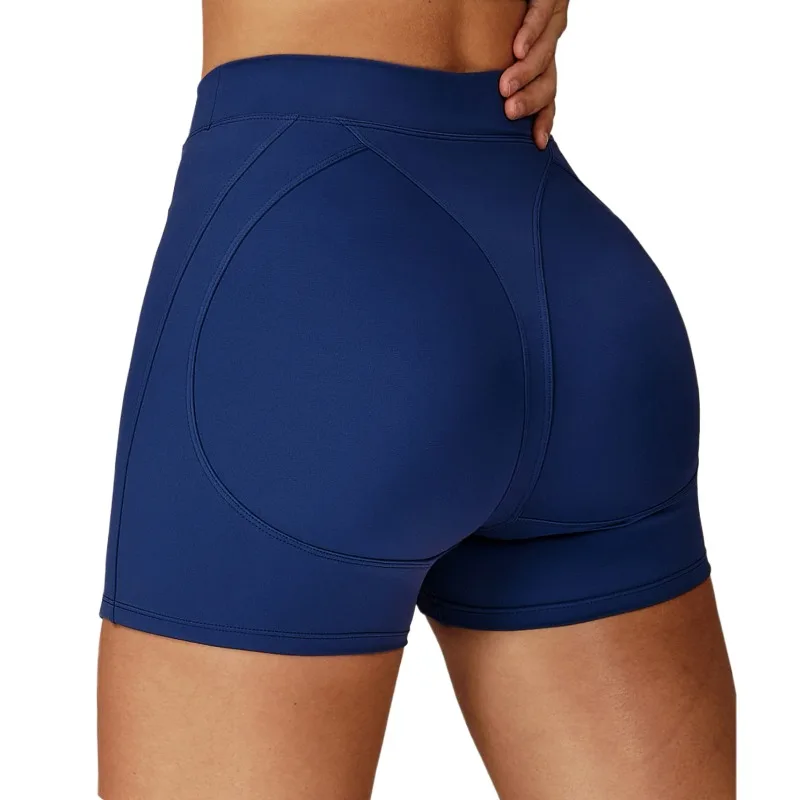 

Naked Yoga Shorts with High Waist and Tight Fit, Slimming Shorts for Outdoor Running and Fitness Yoga Shorts