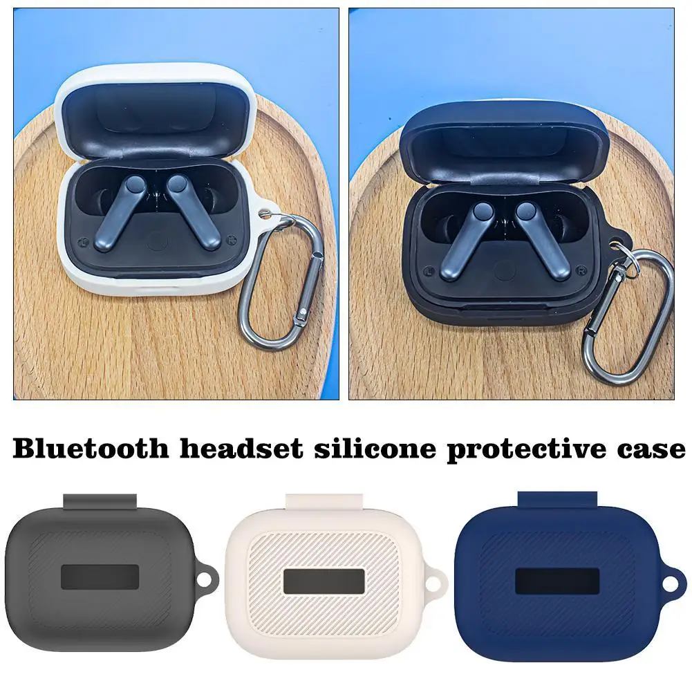 Protective Silicone Case Anti-Scratch For EarFun Air Pro 4 Earphone Non-scratch Cover Dustproof Housing Accessories