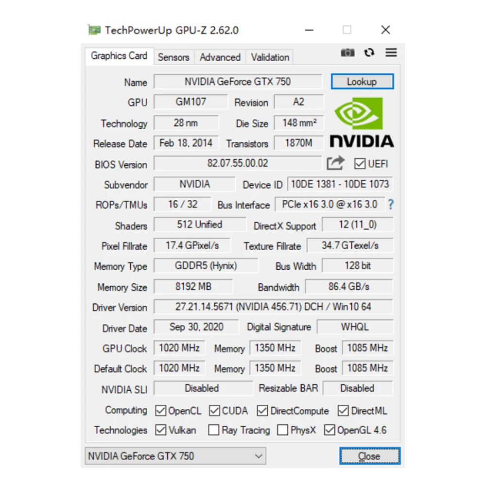 SOYO GTX750 8G DDR5 Graphics Card 128bit 512 Unified for Desktop PC Gaming video card Single Fan DVI+HDMI+VGA PCIE3.0*16 view 2
