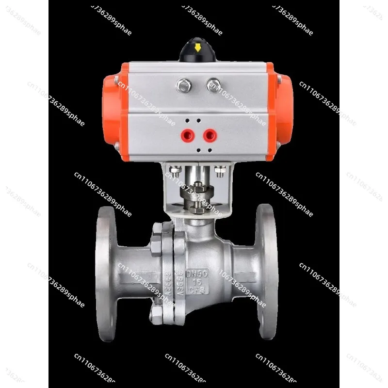 Pneumatic ball valve 304Q641F-16P/C cast steel stainless steel ball valve quick shut-off valve D