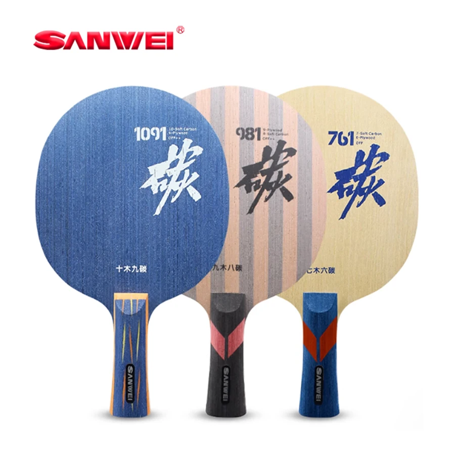 

Original SANWEI King of Carbon Series Table Tennis Blade Racket Ping Pong Paddles Pingpong Bat