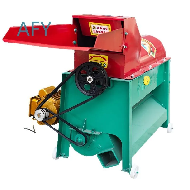 Fully Automatic Corn Threshing Machine for Household Grain Baling and Cob Separation Brush Type Grain Separator Thickened
