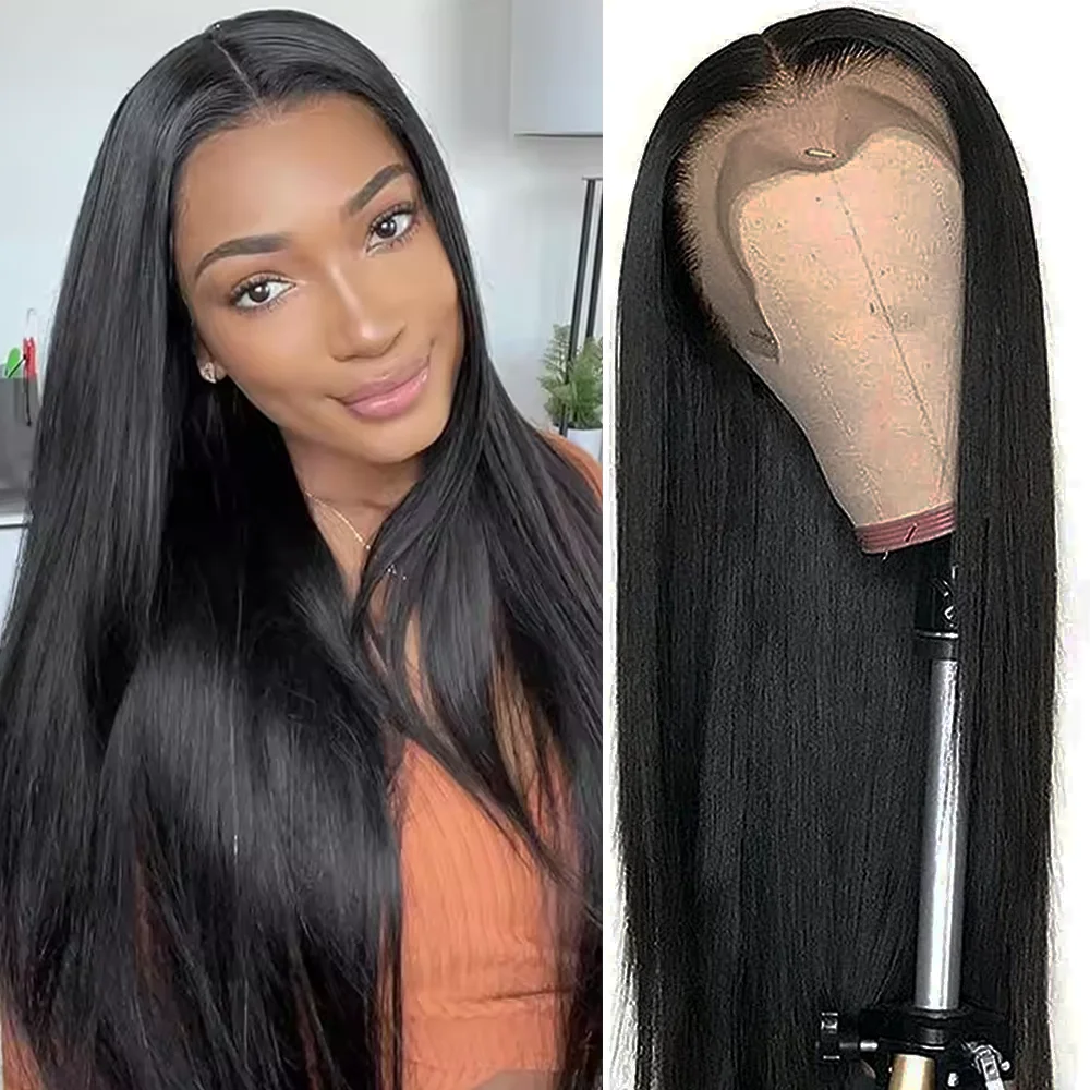 

Длинный прямой парик с HD-кружевной передней частью 46 дюймов, парик с HD-кружевом 13x4 13x6, парики из натуральных бразильских волос для женщин