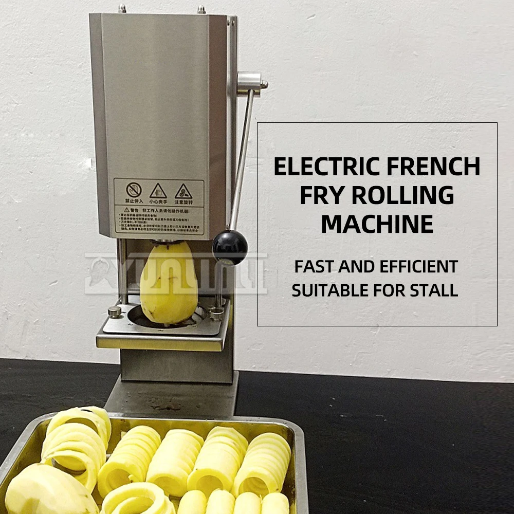 آلة برج البطاطس لآلة قطع البطاطس الحلزونية الكهربائية التجارية قطع البطاطس الحلزونية