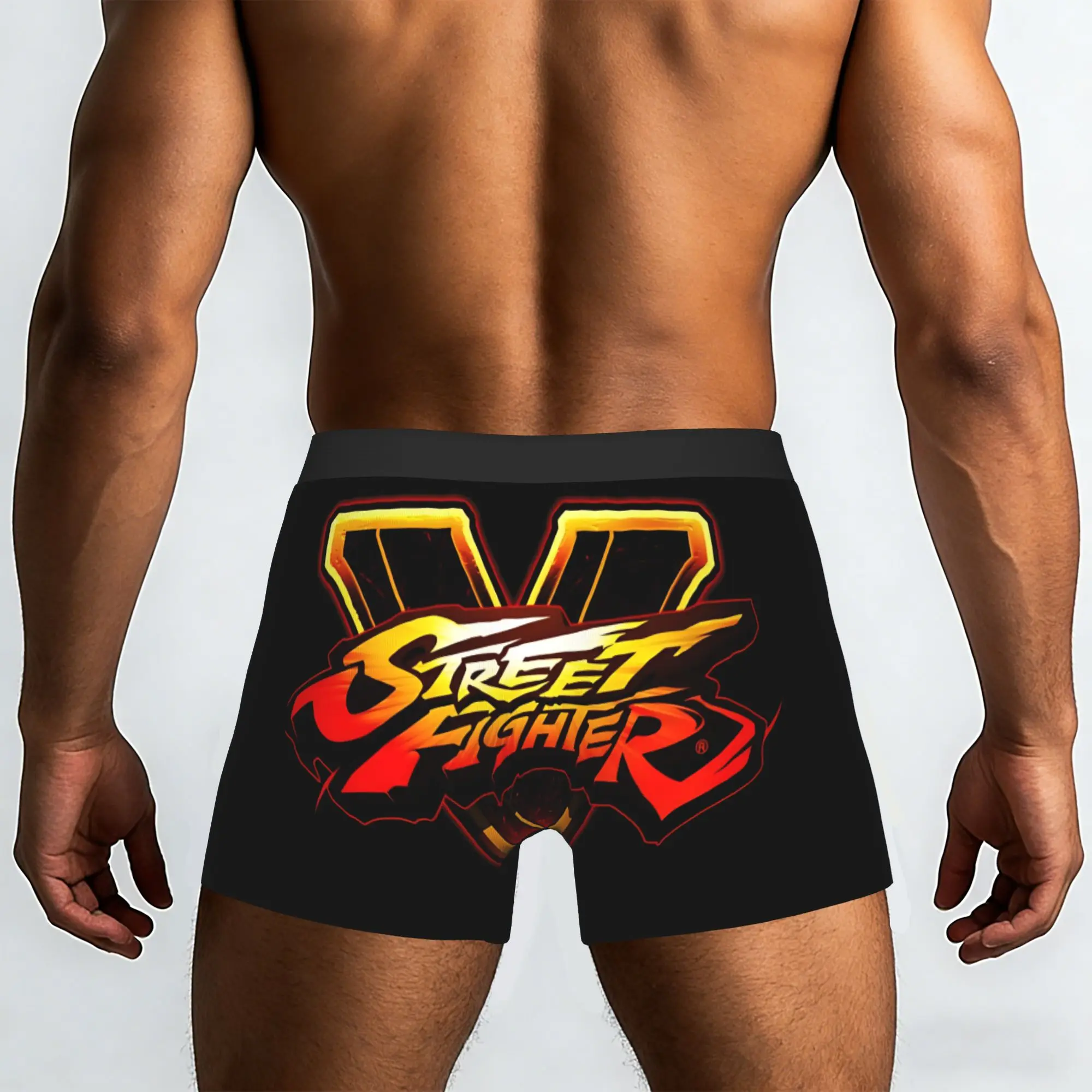 Street Fighter V  Street Fighter Underpants Breathbale Panties Men's Underwear Print Shorts Boxer Briefs