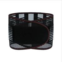 New Nylon Waist Trainer Belt Black Breathable Back Brace Adjustable Tight Support Lumbar Support Strap Lumbar Support