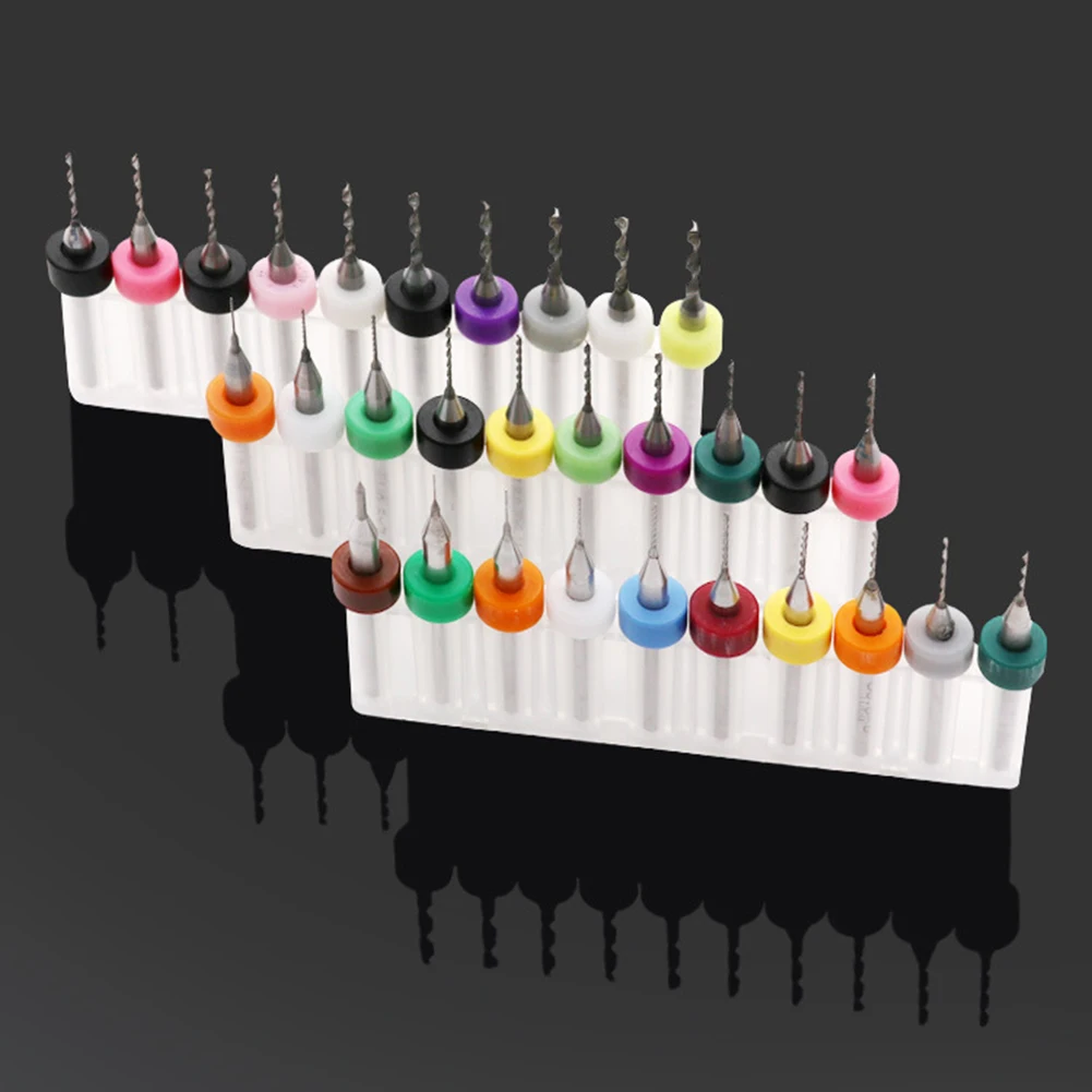 1 SET Carbide PCB Drill Bit Set For Precision Metal & Circuit Board Work Carving Drill Bit Hand Tool Part