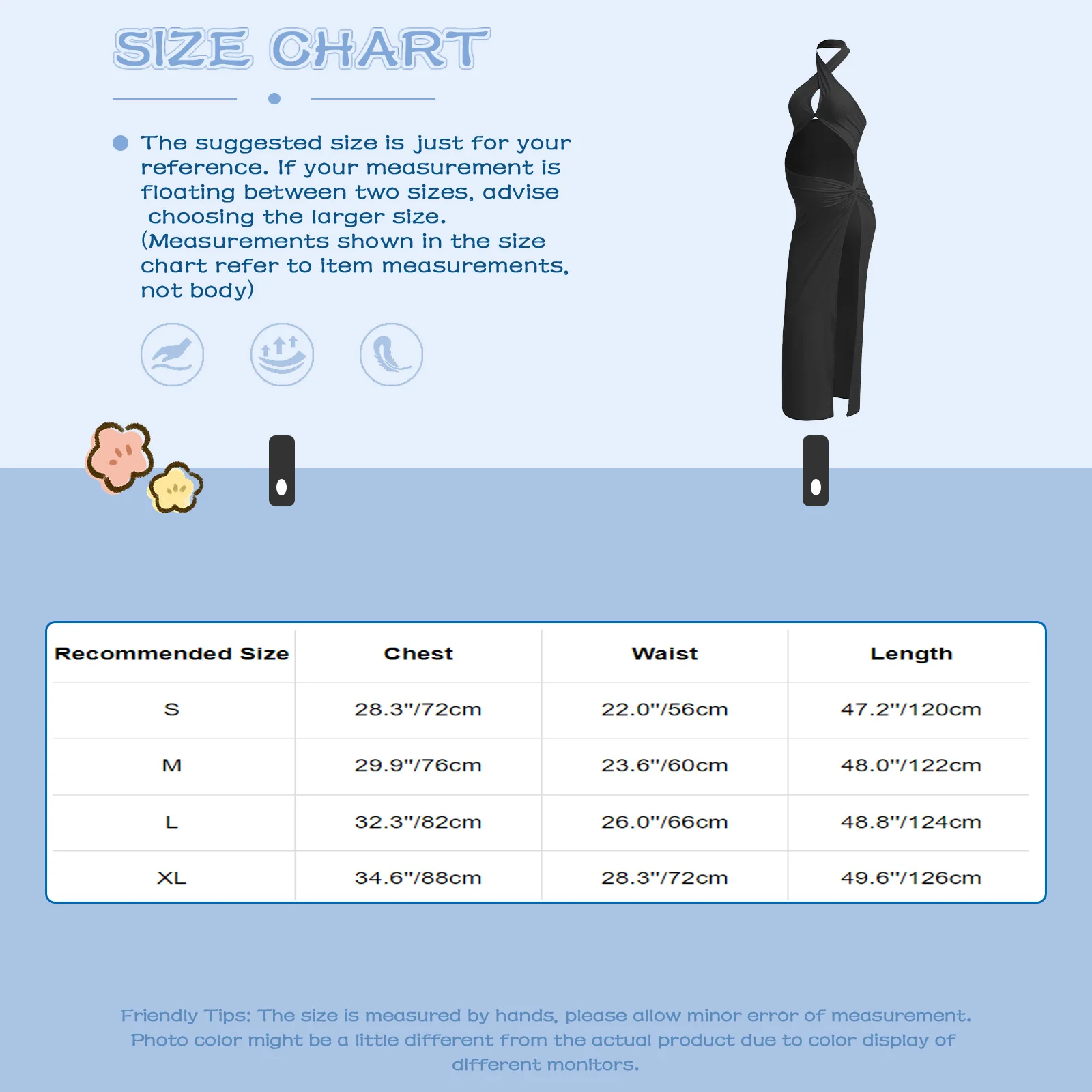 หญิงตั้งครรภ์ Baby Shower การถ่ายภาพชุด Halter Hollow Out Side Slit ความยาวชั้นวันเกิดงานแต่งงานชุด