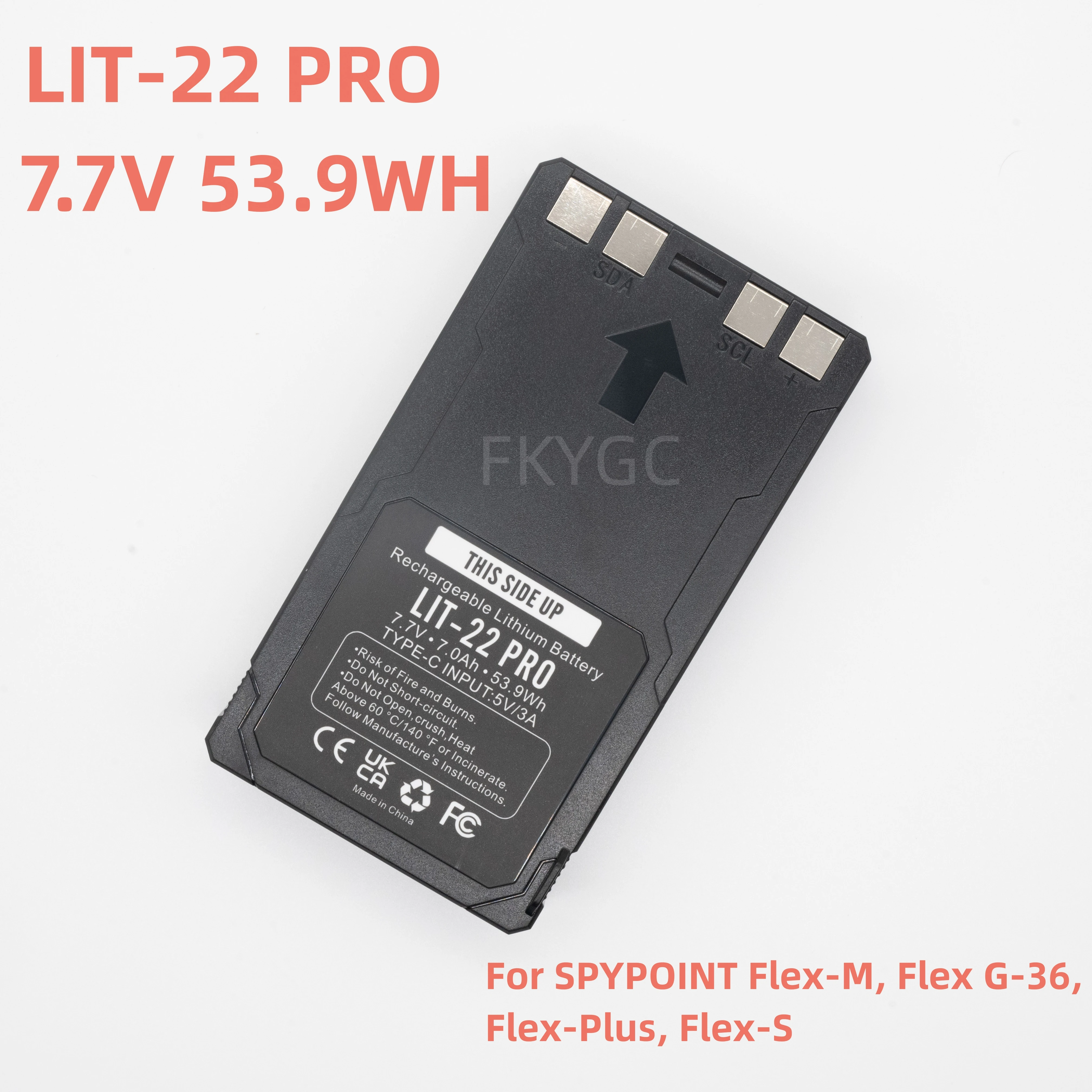 New LIT-22 PRO 7.7V 53.9WH Laptop Battery For SPYPOINT Flex-M, Flex G-36,Flex-Plus, Flex-S