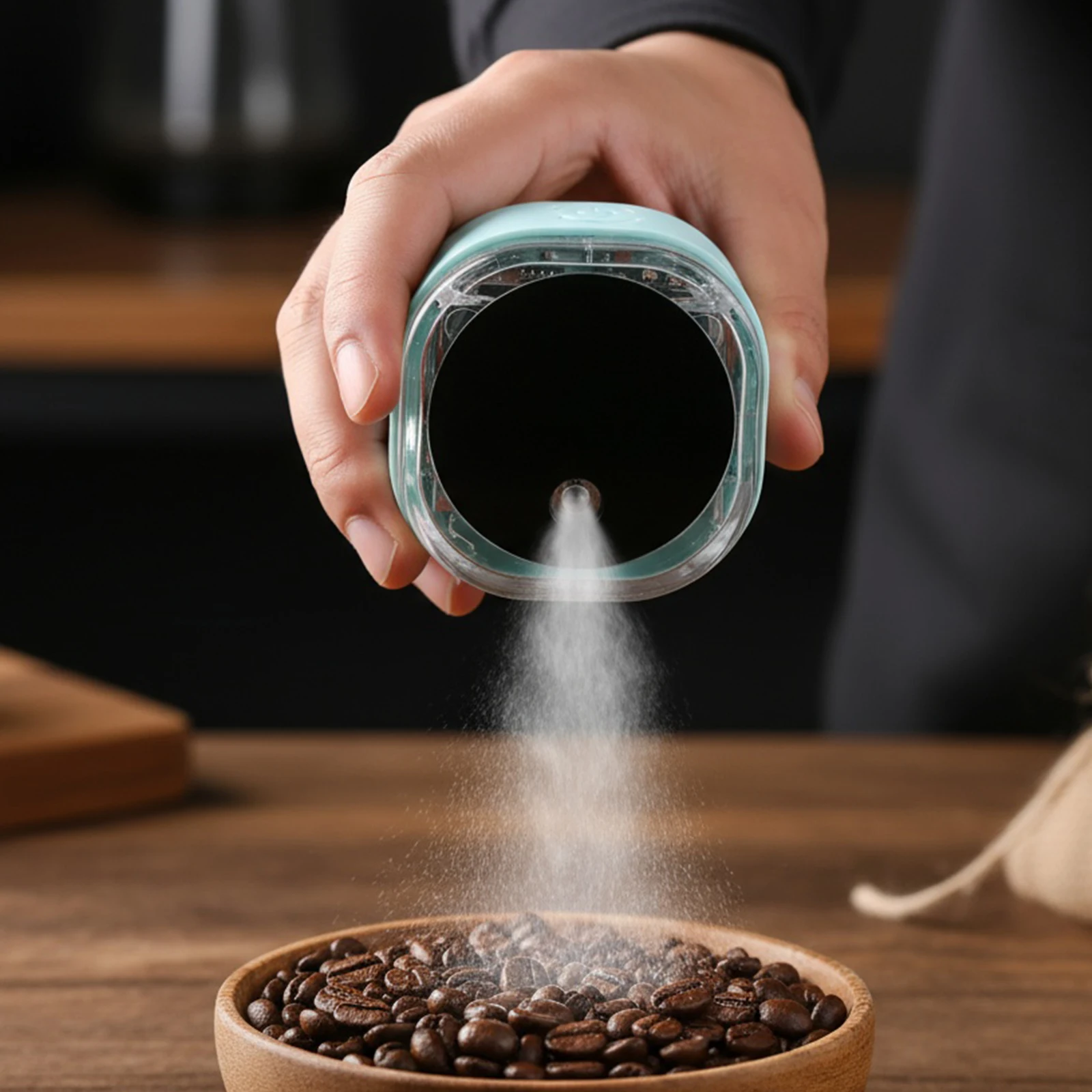 

30ml Portable Nano Atomizer with Magnetic Base Electric Espresso Sprayer Rechargeable Antistatic Spray Bottle Coffee Accessories