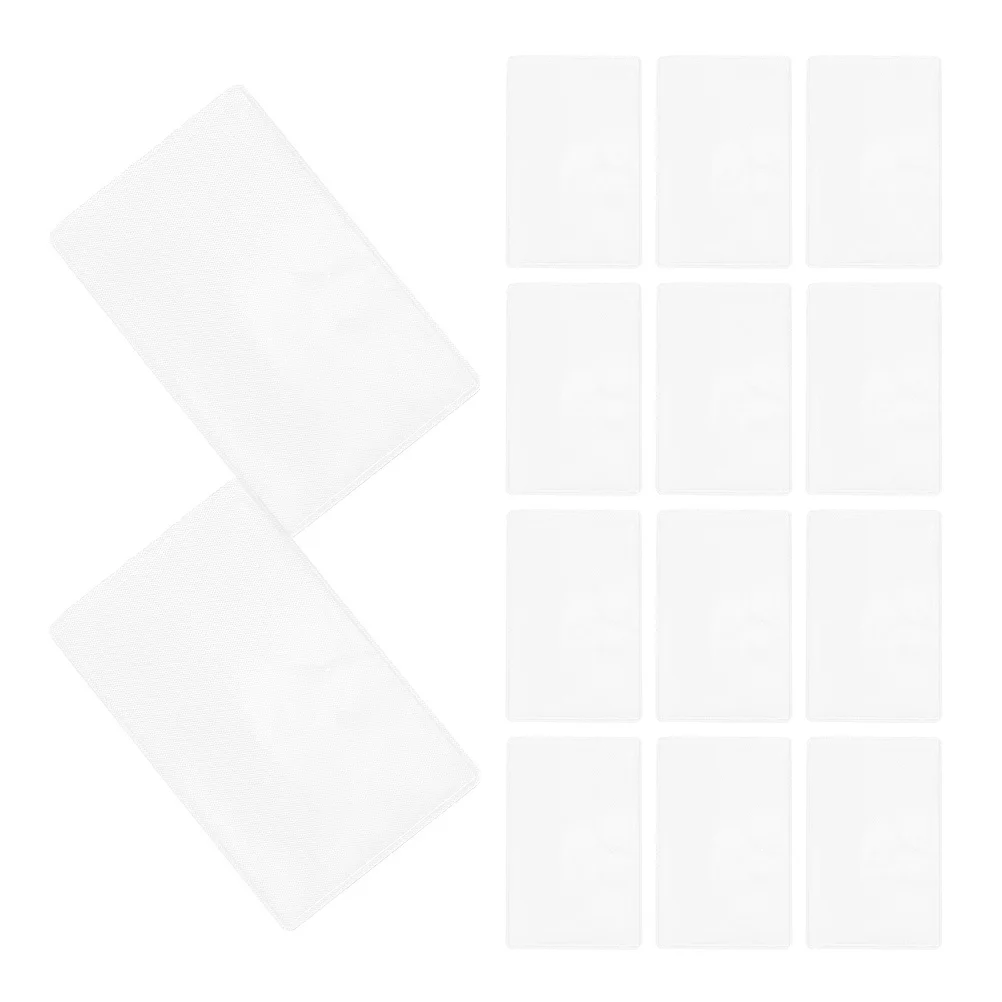 

50Pcs Clear Card Sleeves Semi-Translucence Plastic Waterproof Dustproof Protectors for Id Credit Business Badge