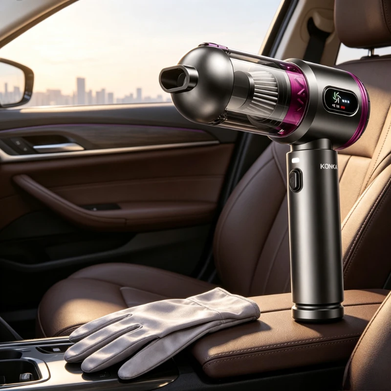 Cordless Car Vacuum Cleaner Suction Blower Inflator Power Bank Light Handheld Cleaner for Vehicle Home Pet Hair Use 차량용 청소기