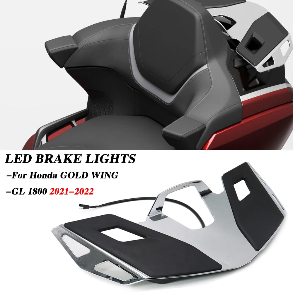 

For Honda GOLD WING GL 1800 GL1800 B DA TOUR 2021 - Motorcycle Rear Top Box Shelf Turn Signal Trunk Luggage Rack LED Brake Light