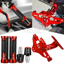 License Plate Holder Bracket LED Light Handlebar Grips Ends For KYMCO DOWNTOWN 125 125i 200i 250i 300i 350i 350GT 2009-2023 2024