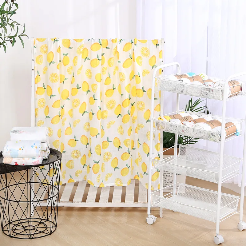 

Double-layer children's quilt bamboo cotton wrapper gauze hugging thin swaddle towel cart cover carpet infant child cover carpet