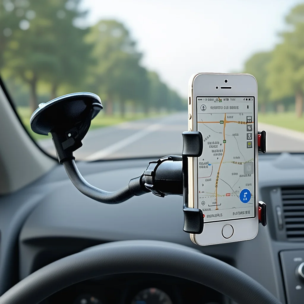 

​​360° Rotating Car Phone Holder - Universal Dashboard Mount GPS Stand​​