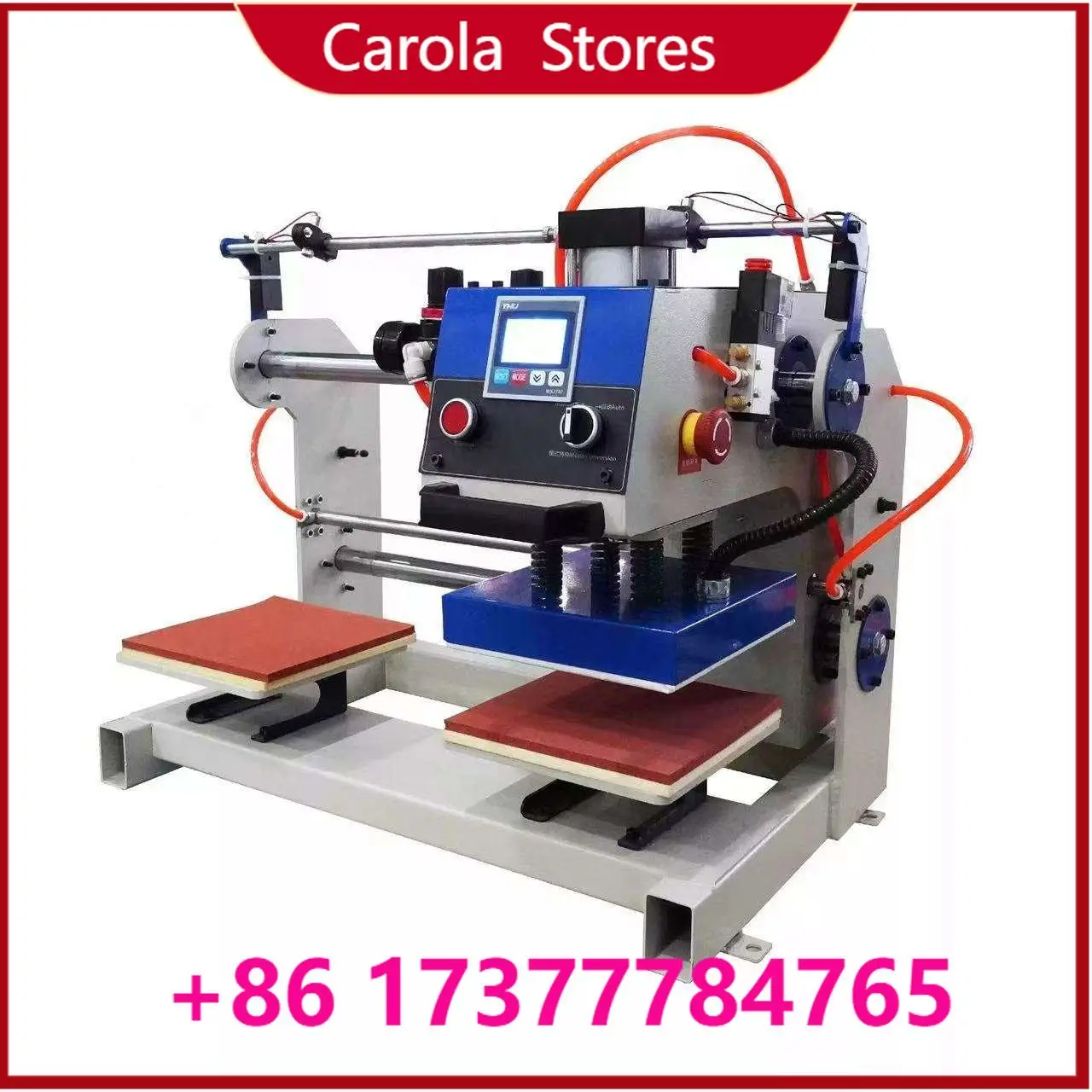 Dual Station Automatic Sliding Heat Press Machine, Multicolor T-shirt Diamond & Garment Heat Transfer Printing Equipment