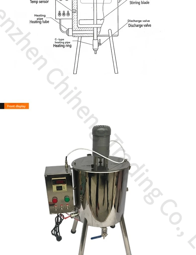 Aquecimento De Parafina De Batom e Pote De Mistura, Máquina De Enchimento De Batom, Pequena panela quente, Fabricação De Sabão Comercial