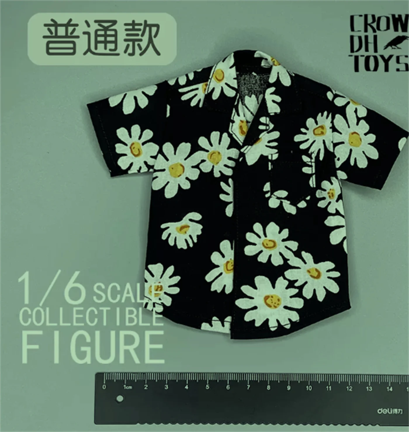 1/6 Trendy Shirt Nordic Hawaiian style short long sleeved fit floral Flower Clothes Model toys   For 12