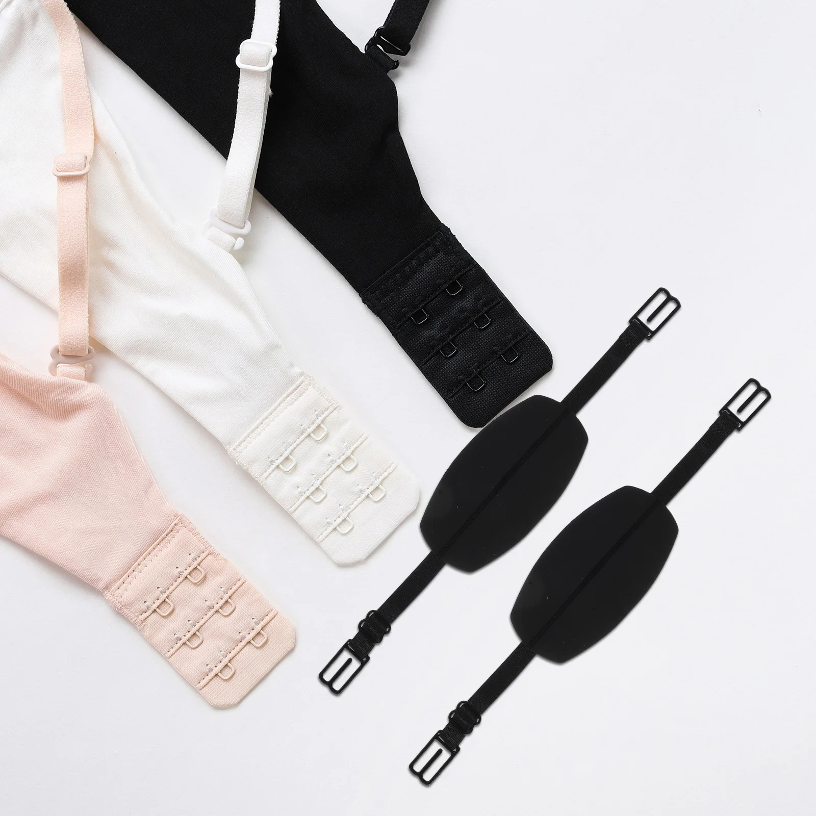 1 Juego de Almohadillas Antideslizantes para los Hombros, Protectores de Tirantes de Sujetador de Silicona para Mujer, Ajustables, Invisibles, Cojines para los Hombros de Lencería, Uso Diario