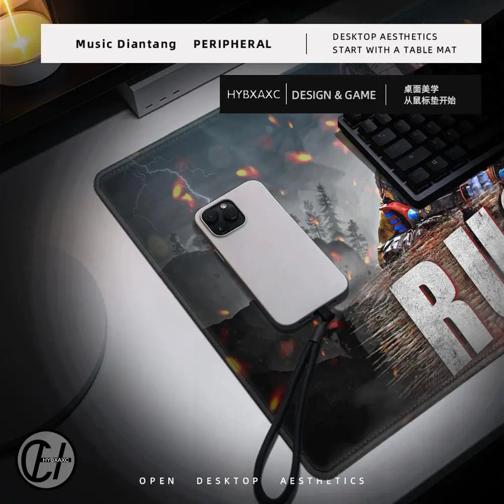 Rust Mouse Pad Large Gaming Mousepad PC Gamer Computer Office Mouse Mat XXL Carpet Keyboard Mat Desk Pad Laptop Mausepad