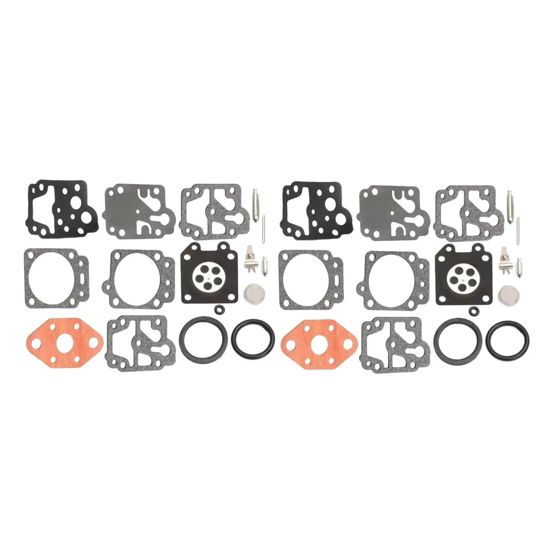 2 Sets Carburetor Rebuild Service Gasket Set Fit for Hyundai HYBC5200 HYMT5200 P1PE P5200MT HYMT5080 52cc K20-WYL