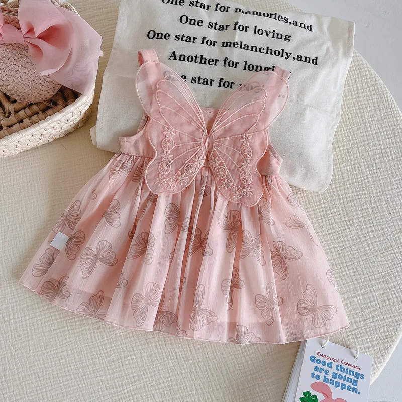 Vestidos de niña, vestido de verano Para bebé, vestido bonito de verano Para niña, vestido de princesa con alas, Vestidos infantiles Para niña, Vestidos Para Niñas